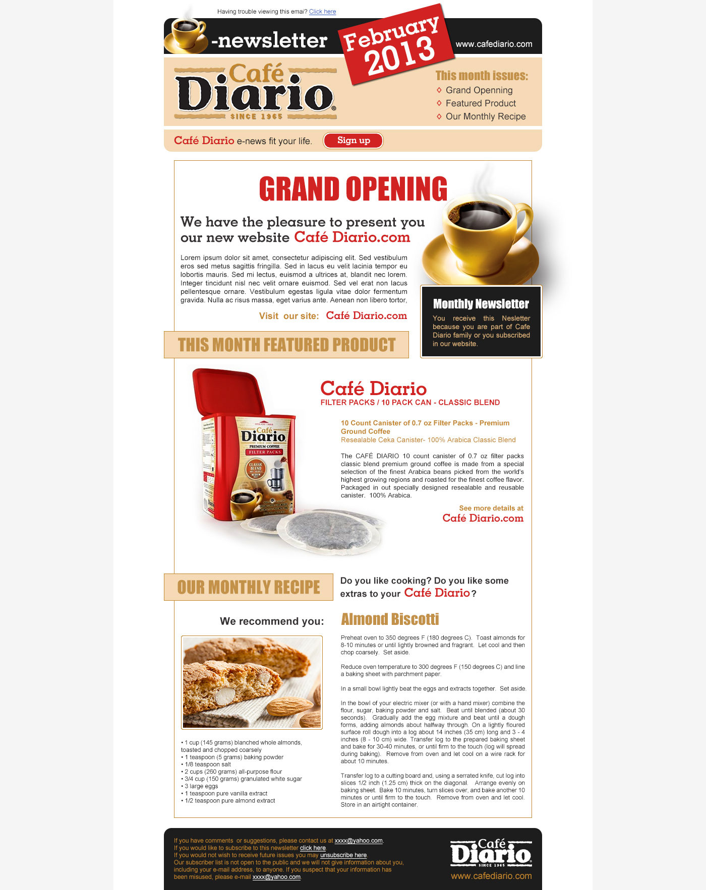 Cafe-Diario-Newsletter